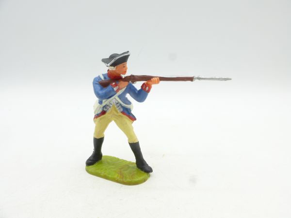 Elastolin 7 cm Prussians: Soldier standing shooting, No. 9165