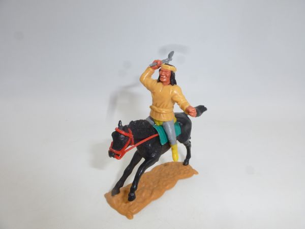 Timpo Toys Apache riding with original Apache trousers, grey/yellow apron