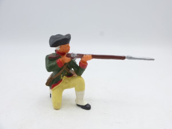 Elastolin 7 cm American Militia: Soldat kniend schießend, Nr. 9144
