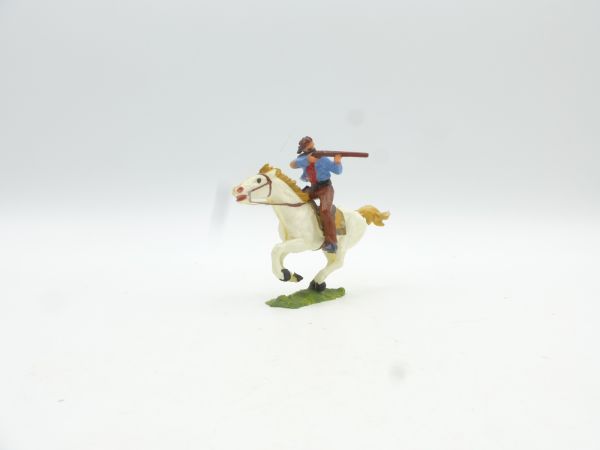 Elastolin 4 cm Bandit on horseback with rifle, No. 7000
