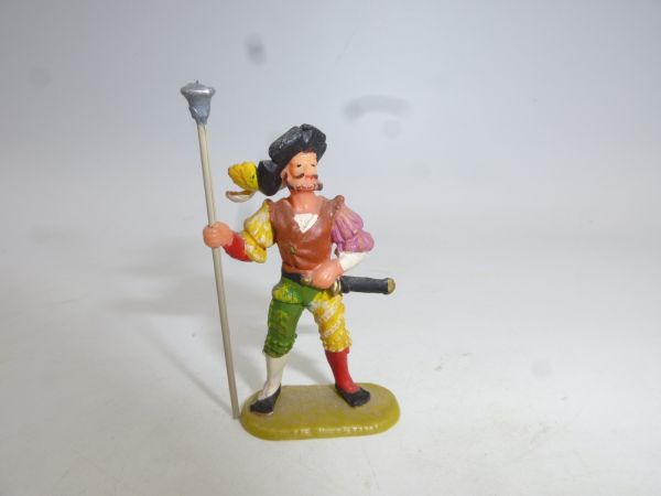 Elastolin 4 cm Artillery officer with ramrod, No. 9041 - early painting