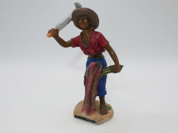Caribbean figure with machete (height approx. 10 cm)