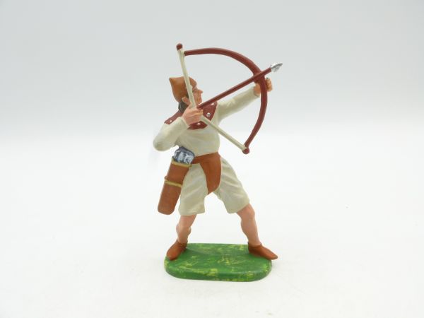 Preiser 7 cm Bayeux Norman, archer shooting upwards beige, brown