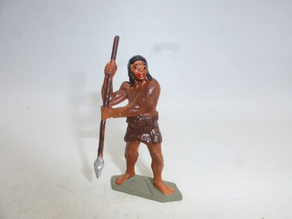 Starlux Hunter / Neanderthal with spear pointing downwards