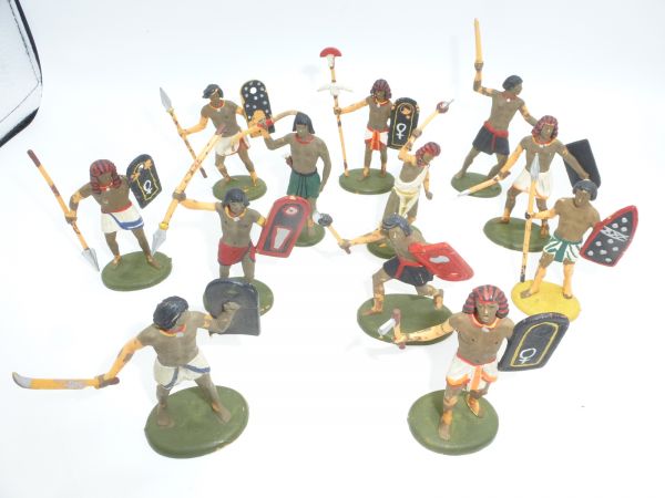 Atlantic 1:32 Egyptians (12 soldiers) - painted, see photos