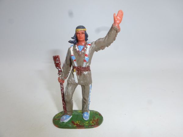 Elastolin 7 cm Winnetou with silver rifle, No. 7529 - great painting
