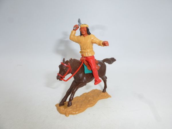 Timpo Toys Apache reitend, beige mit Tomahawk