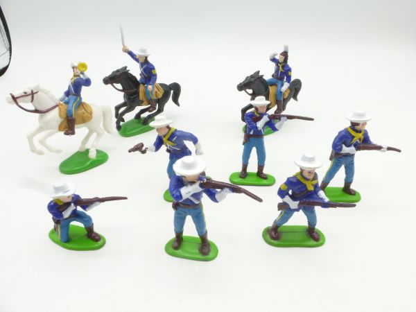 Set of 7th cavalry soldiers (3 riders, 6 feet)