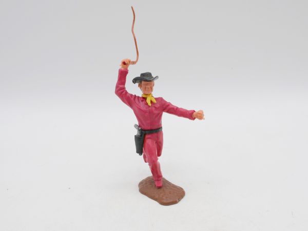 Timpo Toys Cowboy with whip - beautiful base plate