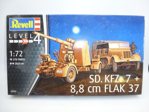 Revell 1:72 SD Kfz. 7 t, 8,8 cm Flak 37, No. 03210 - orig. packaging