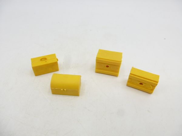 Timpo Toys 4 Gepäckstücke, gelb (mit Loch)
