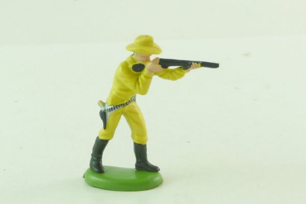 Britains Swoppets Cowboy standing, firing with rifle (made in HK)