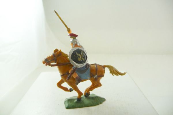 Elastolin 4 cm Rider with attacking with sword, No. 8459