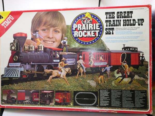 Timpo Toys Timpo Toys Prairie Rocket, The great Train hold up Set, Ref. No. 244