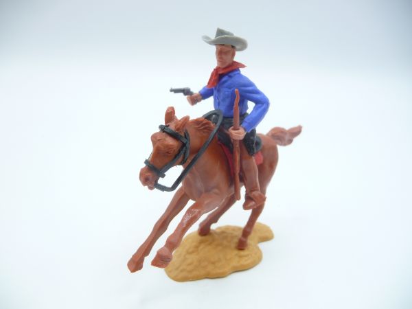 Timpo Toys Cowboy 2nd version riding with rifle + pistol - brand new