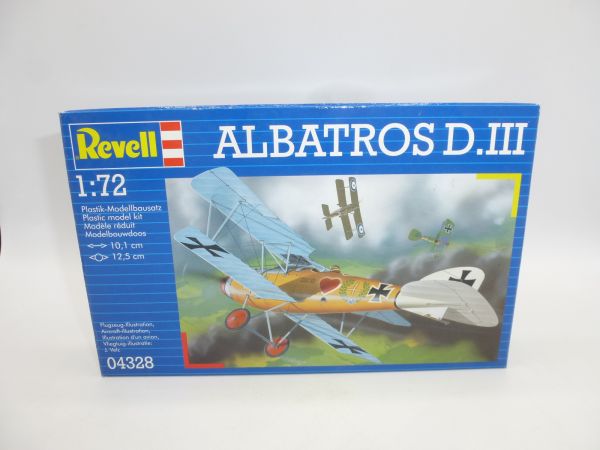 Revell 1:72 Albatros D III, No. 04328 - orig. packaging, on cast