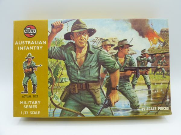 Airfix 1:32 Australian Infantry, No. 51458-3 - orig. packaging (old box)