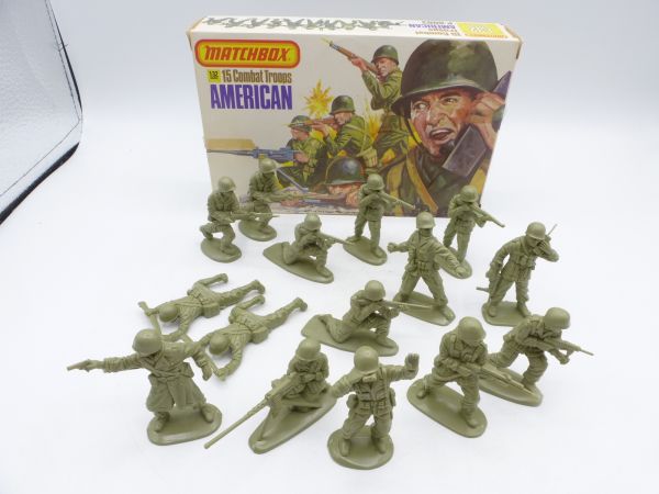 Matchbox 1:32 Combat Troops: American; No. P-6003 - orig. packaging, box top
