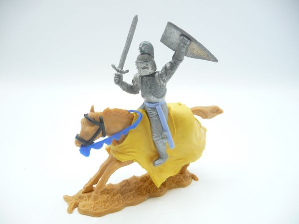 Timpo Toys Silver knight 1st version riding with sword