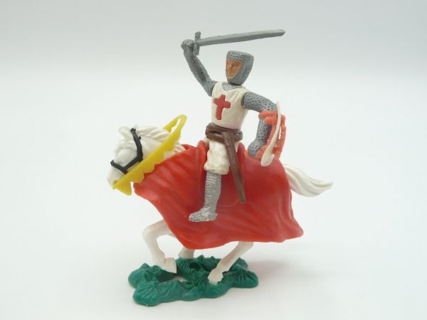 Crusader riding with sword on top