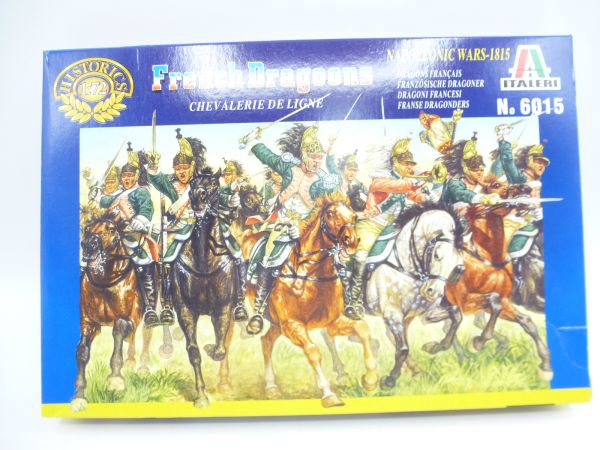 Italeri 1:72 French Dragoons, No. 6015 - orig. packaging, on cast