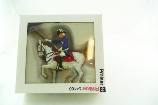 Preiser Frederick the Great on horseback, No. 9100 - orig. packing, brand new