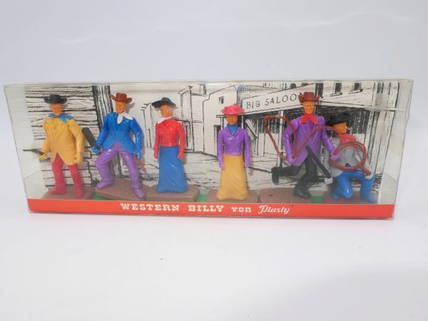 Plasty Blister box with 6 civilians from the Western Billy series