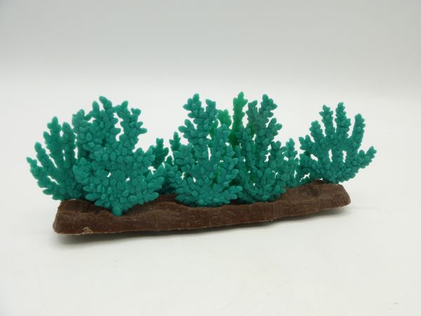 Timpo Toys Row of bushes, dark green, brown plate