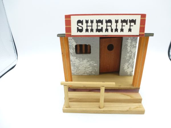 Elastolin Sheriff's house from log cabin settlement - orig. packaging