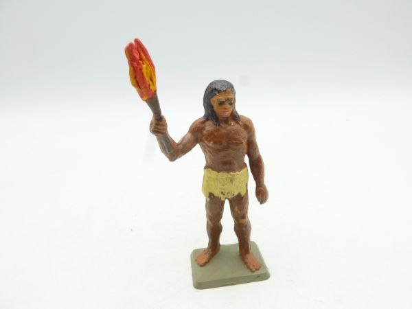 Starlux Prehistoric man with torch - great modification, early figure