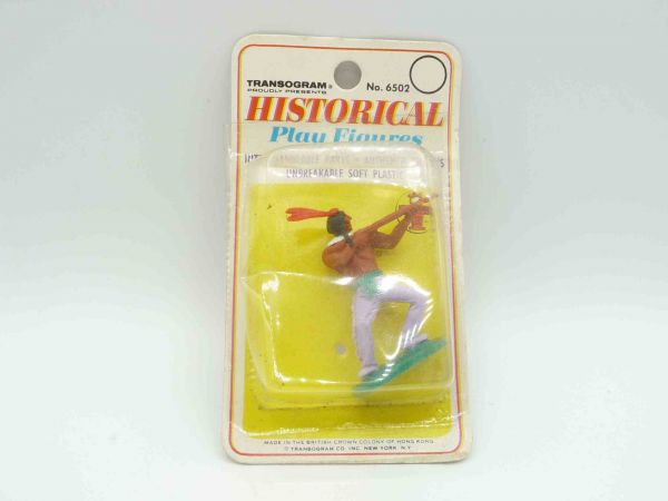 Transogram Indian firing with rifle, No. 6502 - orig. packaging, unopened