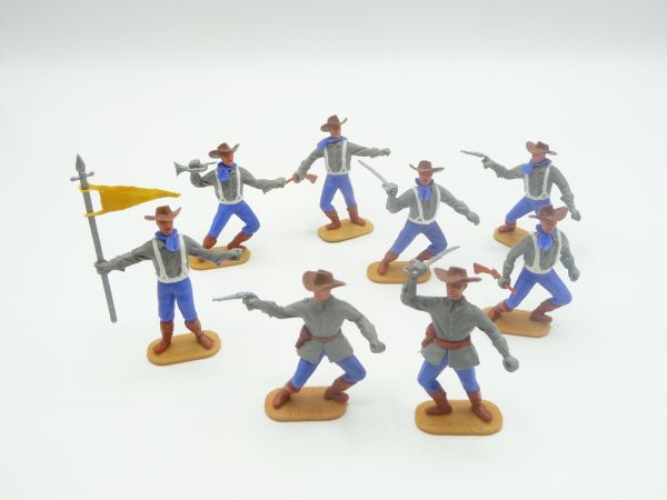 Timpo Toys Nice set Confederate Army soldiers 1st version