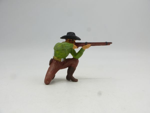 Elastolin 7 cm Cowboy kneeling and shooting, No. 6964 - unused