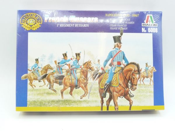 Italeri 1:72 French Hussars 1° Regiment Hussards, No. 6008 - orig. packaging, shrink-wrapped