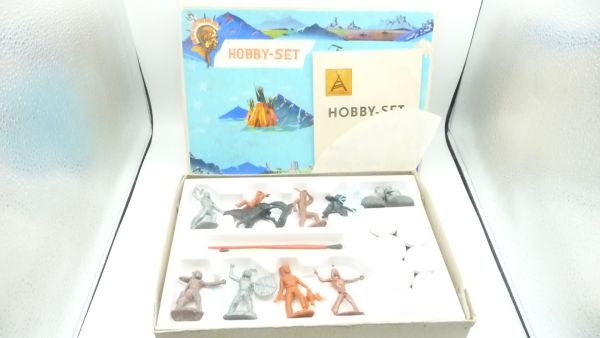 VEB Rare Hobby Set Indians for painting - orig. packaging, unused, complete