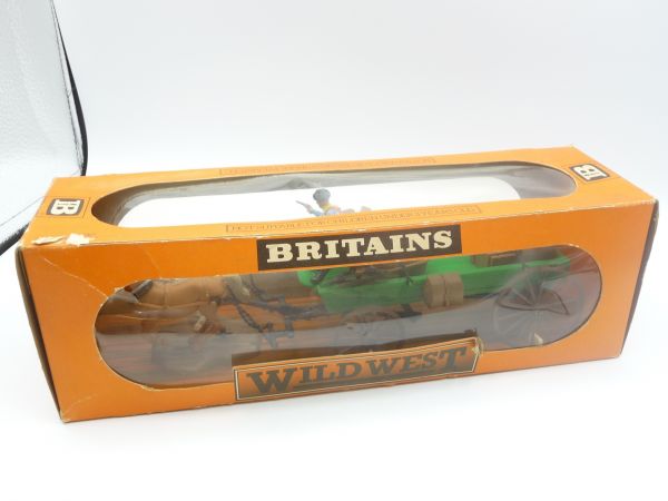 Britains Wild West Buck Board / flat car, No. 7617 - orig. packaging, brand new