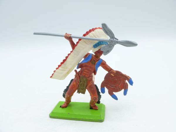 Britains Deetail Indian 1st version, throwing spear