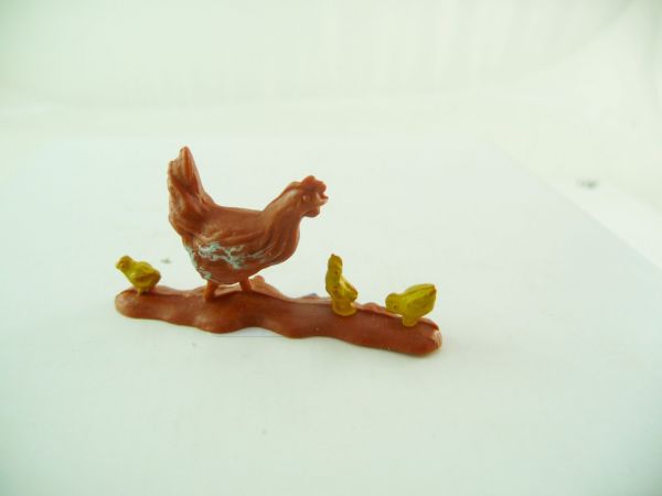Timpo Toys Hen with chick - very good condition