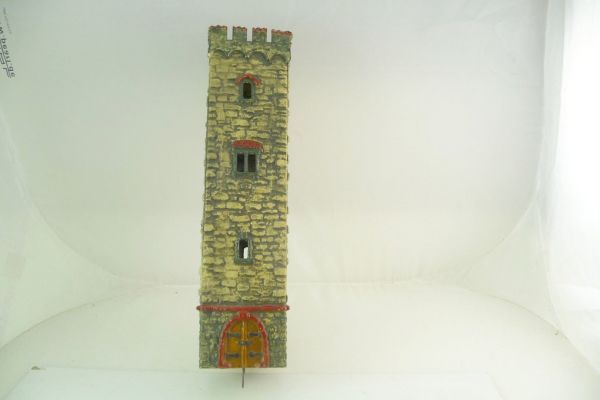Elastolin Large corner tower for castle No. 9768 (height approx. 30 cm)