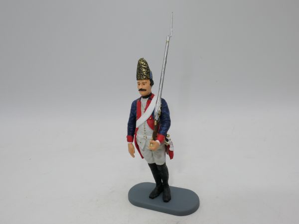 Preiser 7 cm Prussia 1756: Grenadier standing, rifle shouldered, Inf. Reg. 38