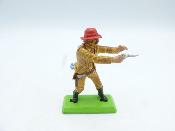 Britains Deetail Cowboy standing, shooting pistol with 2 hands