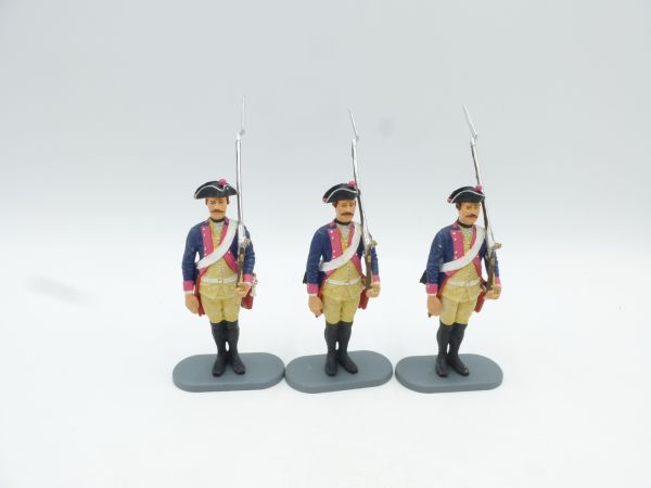 Preiser 7 cm Prussians: 3 Musketeers standing, No. 54119 (Inf. Reg. 7)