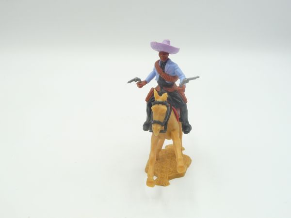 Timpo Toys Mexican riding with 2 pistols, light-blue