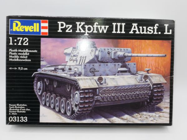 Revell PzKpfw III Ausf. L, No. 3133 - orig. packaging, on cast