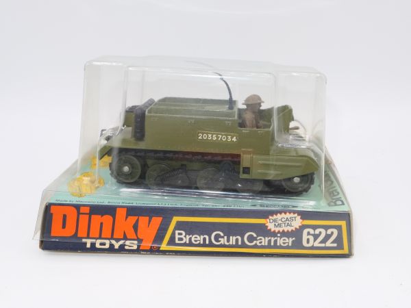 Dinky Toys Bren Gun Carrier, No. 622 - orig. packaging, contents unused