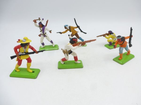 Britains Deetail Group of Apaches on foot (6 figures)