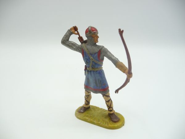 Elastolin 7 cm Bogenschütze Pfeil nehmend, Bem. 2 - tolle Figur
