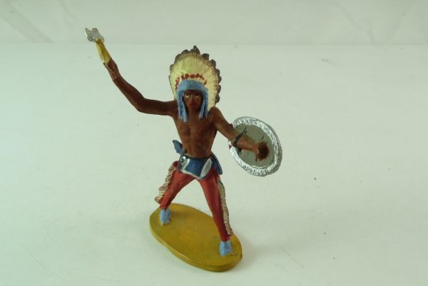 Merten Indian Chief with axe and shield, No. 210