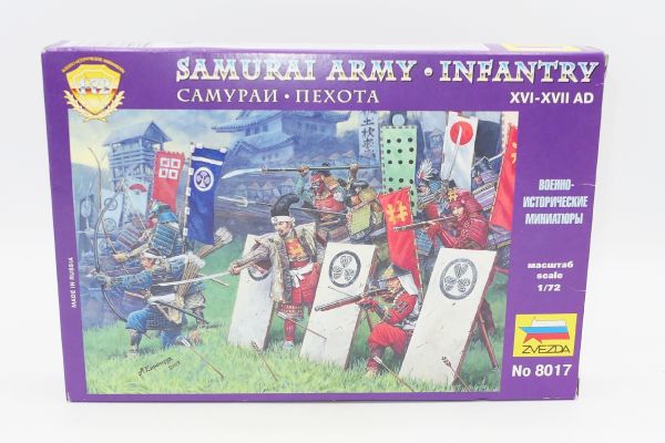 Zvezda 1:72 Samurai Army Infantry, No. 8017 - orig. packaging, on cast
