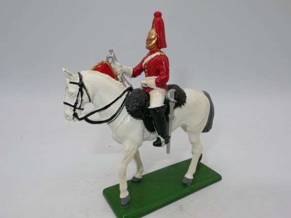 Britains Metal Life Guard with fanfare - with pedestal